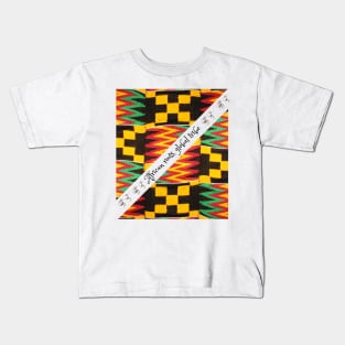 African roots, global tribe, African tribal Kids T-Shirt